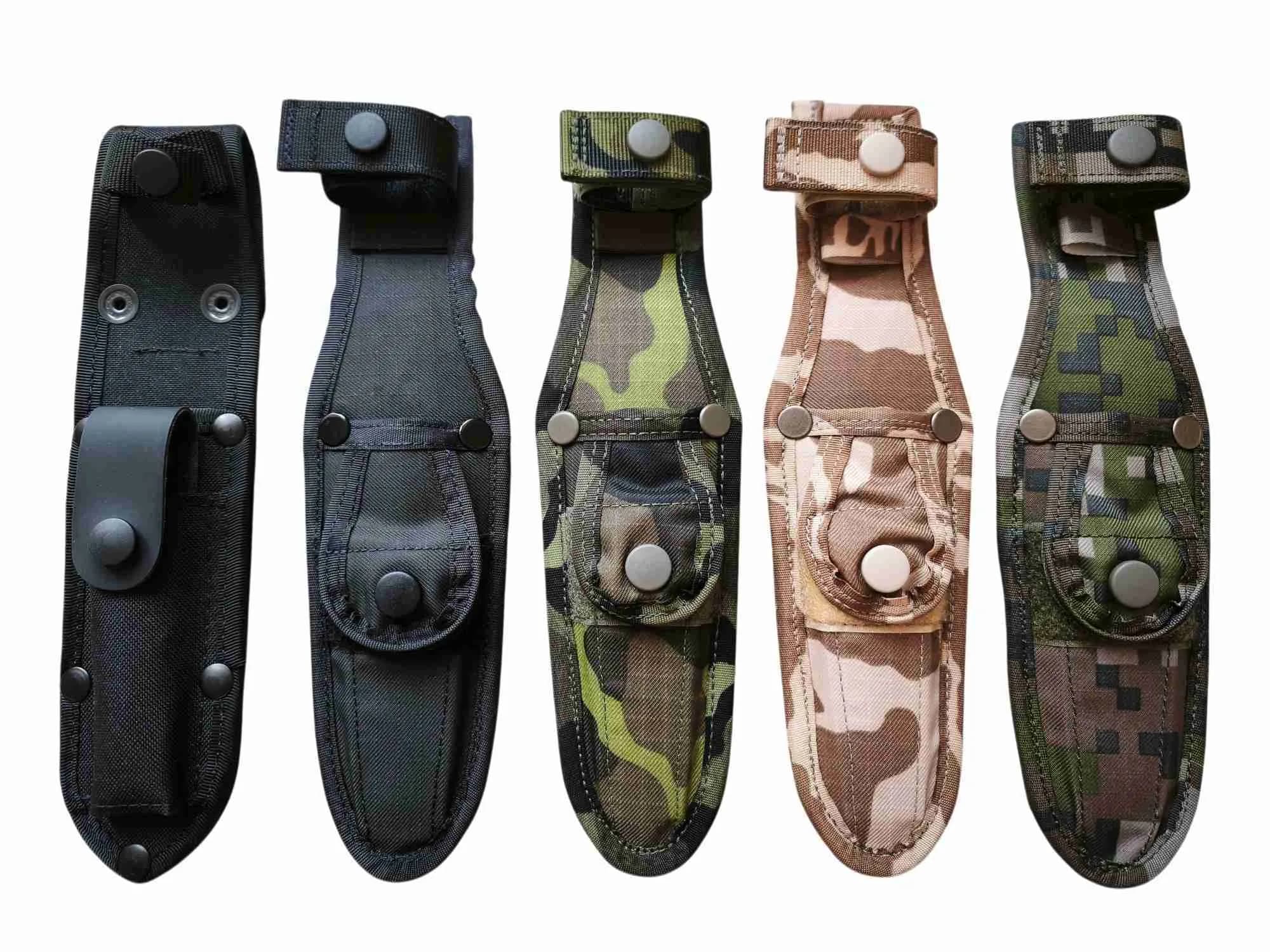 Pochva nože UTON vz.75 – typ 8 – detail nýtů a kůže