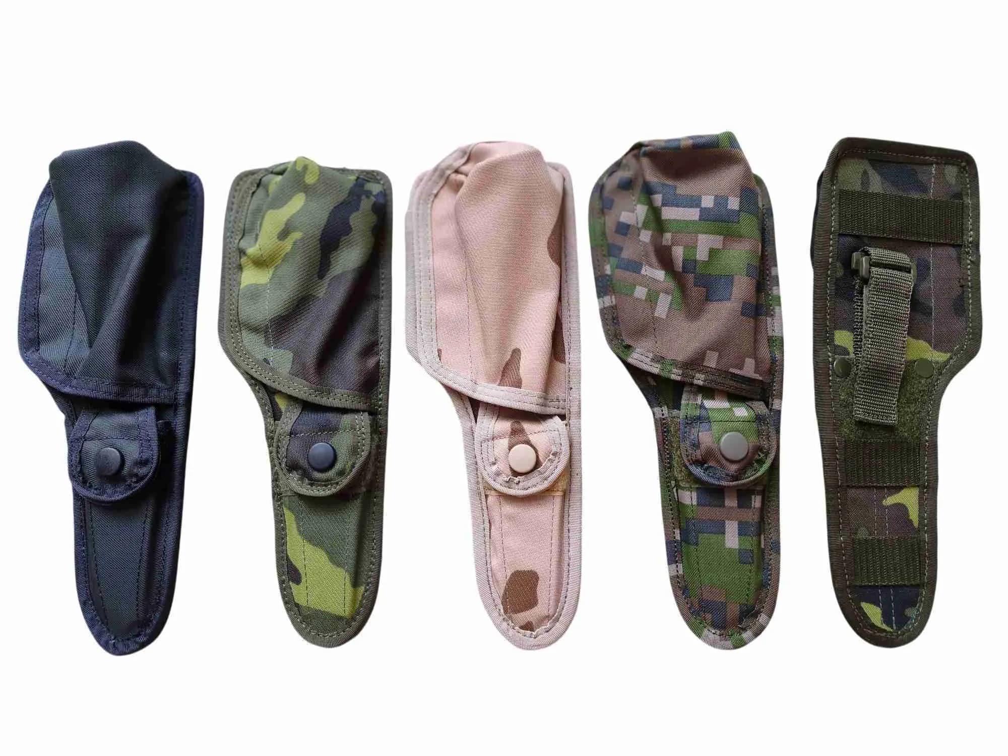 Pochva nože UTON vz.75 – typ 9 – detail nýtů a kůže