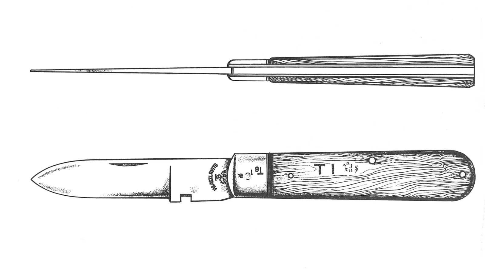 Spojařský nůž – pohled č. 4