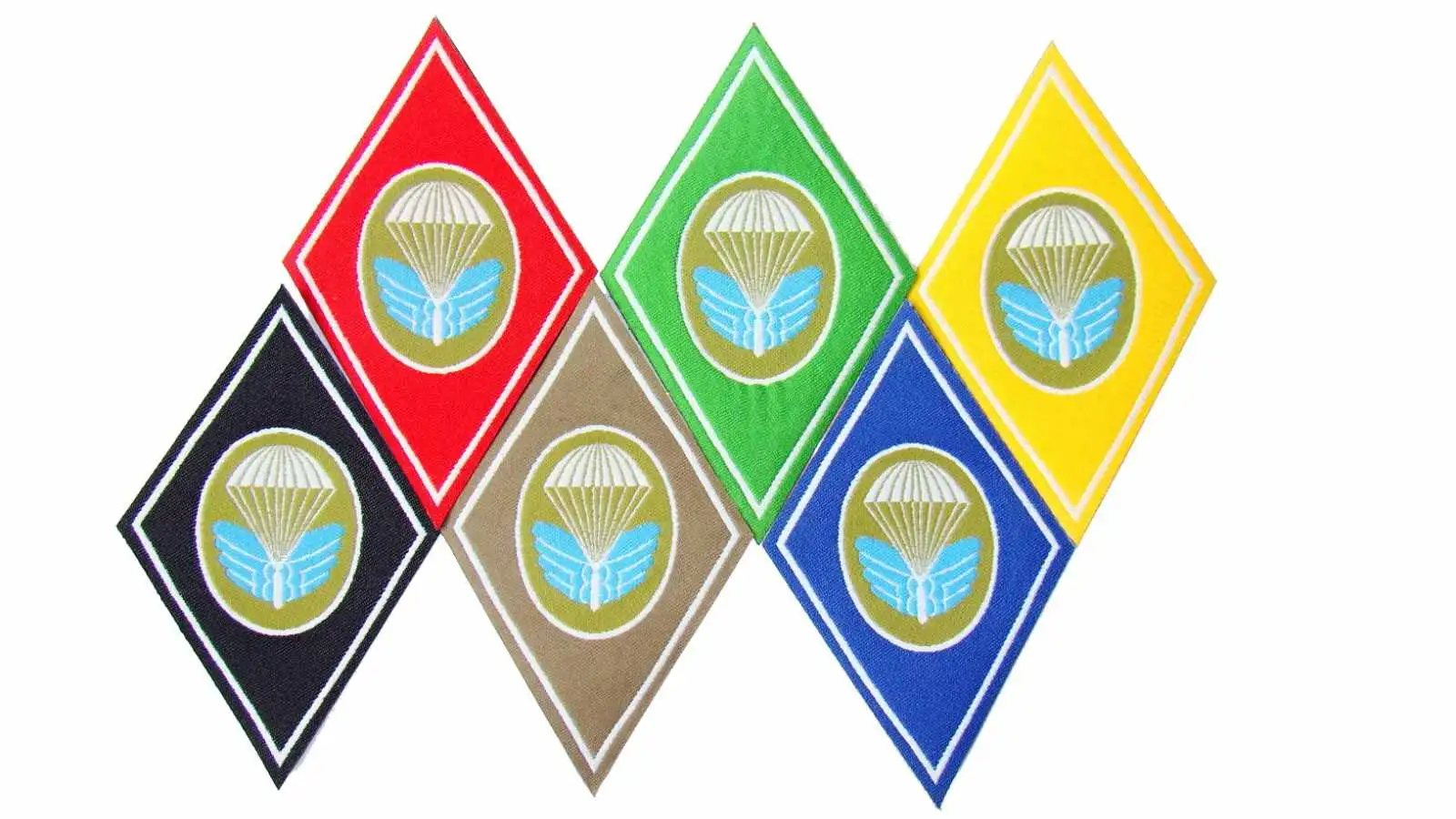 Para nášivka třetí řady – silonová, hnědý ovál, 1988–1992