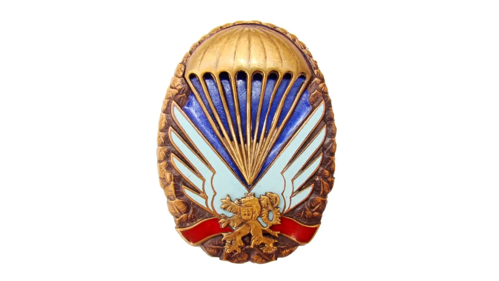 Paraplacka paratrooper badge – silver variant