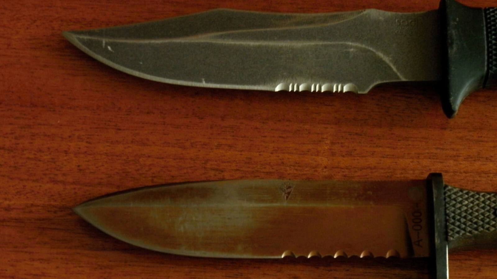 Nože URNA – pohled č. 3