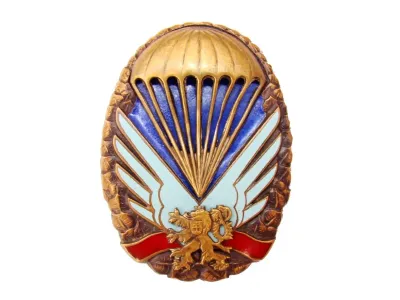 Paraplacka paratrooper badge – silver variant