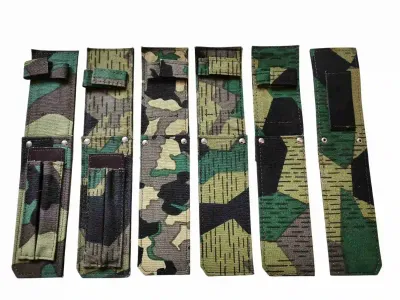 Pochva nože UTON vz.75 – typ 6 – detail nýtů a kůže