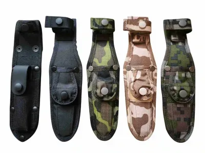 Pochva nože UTON vz.75 – typ 8 – detail nýtů a kůže