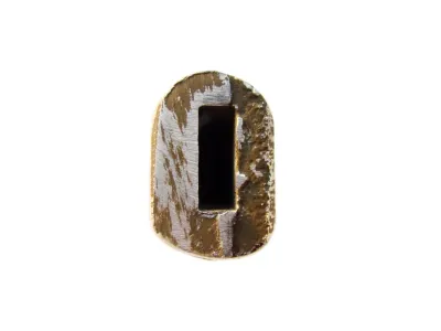 VO-7 – aluminum handle from the guard side, visible burrs and protrusions