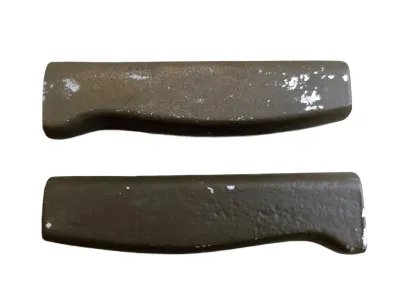 VO-7 – unused aluminum handles with green paint