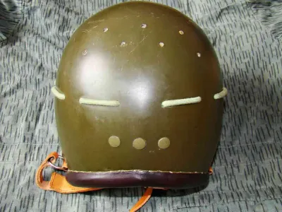 ČSLA paratrooper helmet first type – rear view