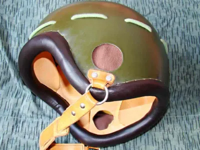ČSLA paratrooper helmet first type – side view