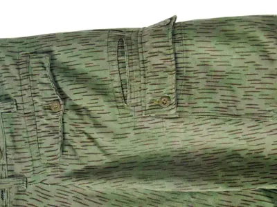 Kalhoty vz.60 výsadkářská varianta – detail kapsy na stehně, foto 4